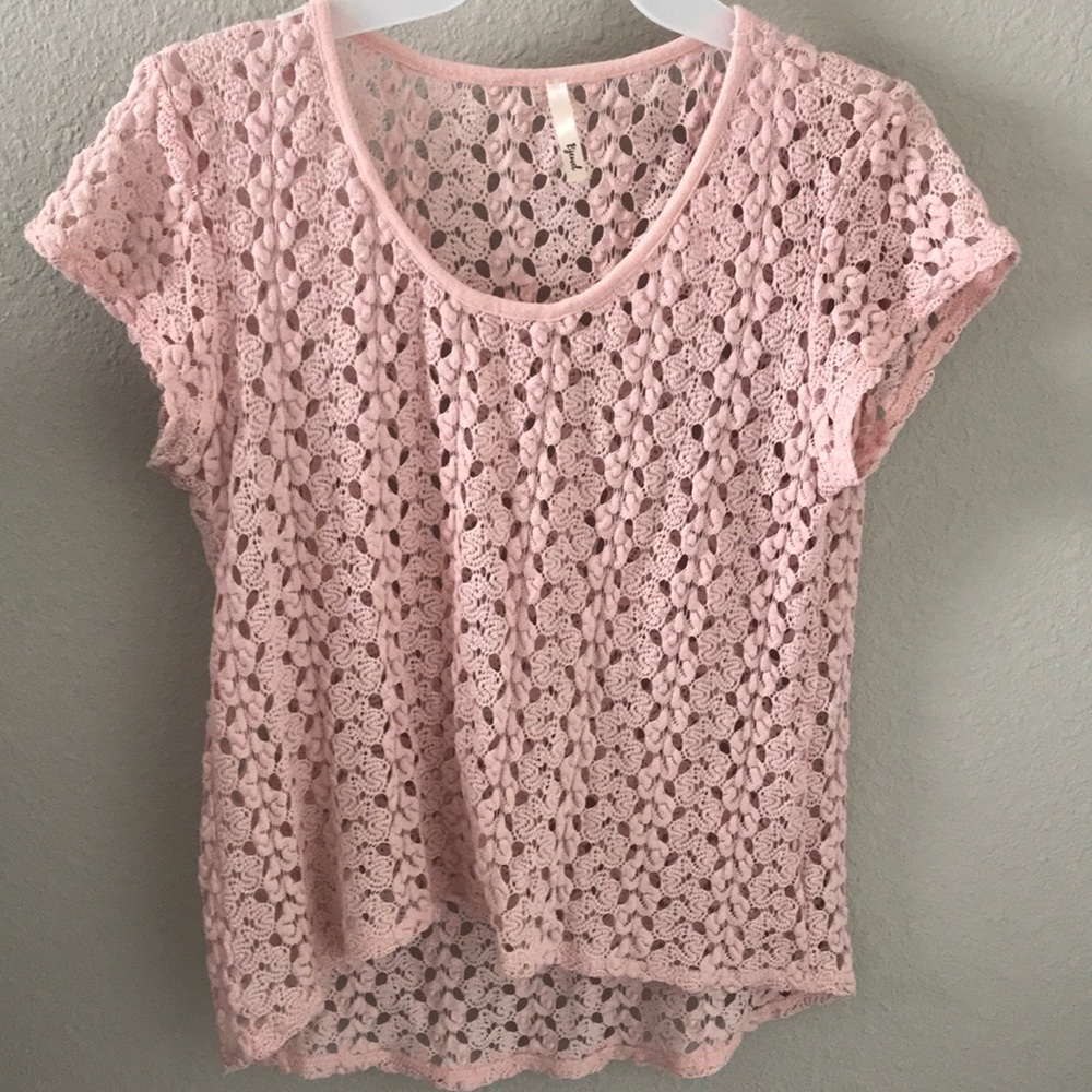 Light Pink Lacey Top